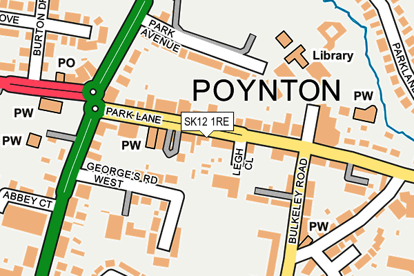 Map of POYNTON SCAFFOLDING LTD at local scale