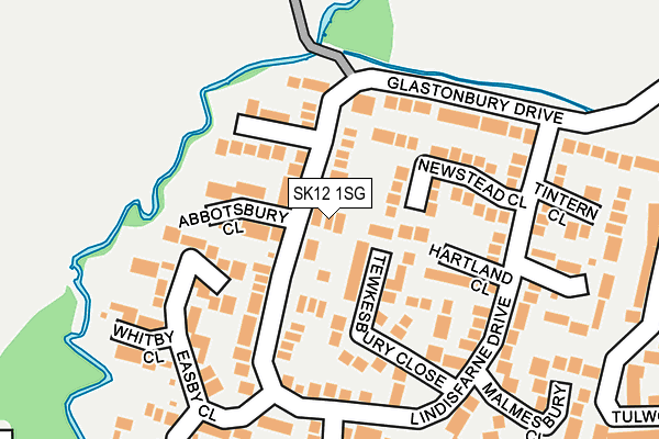 SK12 1SG map - OS OpenMap – Local (Ordnance Survey)