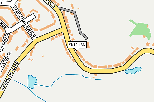 SK12 1SN map - OS OpenMap – Local (Ordnance Survey)