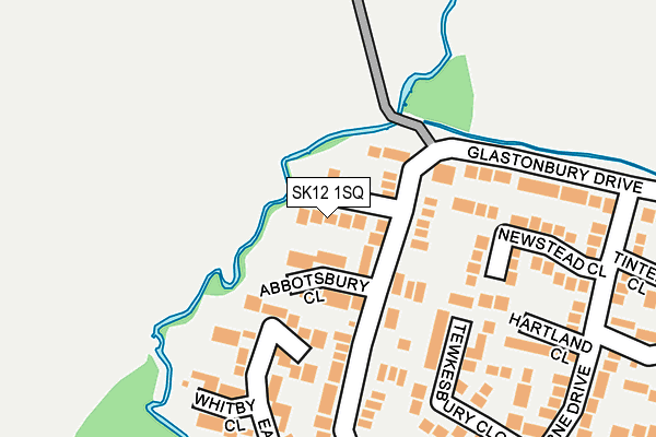 SK12 1SQ map - OS OpenMap – Local (Ordnance Survey)