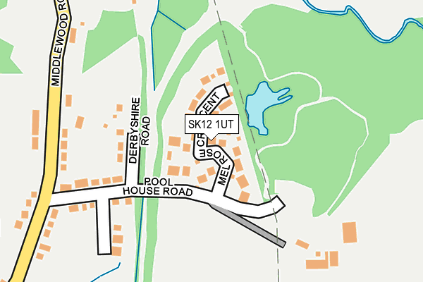 SK12 1UT map - OS OpenMap – Local (Ordnance Survey)