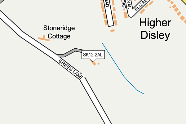 SK12 2AL map - OS OpenMap – Local (Ordnance Survey)