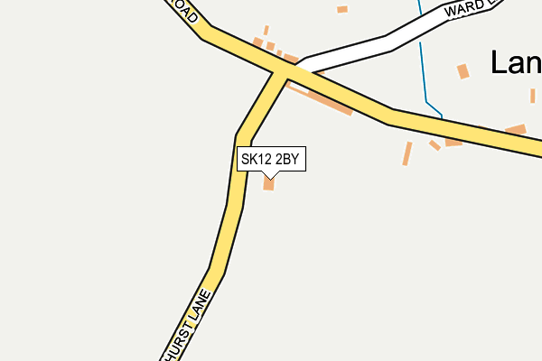 SK12 2BY map - OS OpenMap – Local (Ordnance Survey)