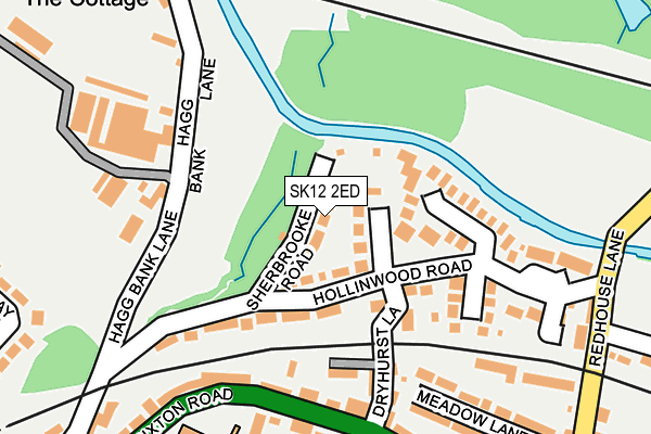 SK12 2ED map - OS OpenMap – Local (Ordnance Survey)