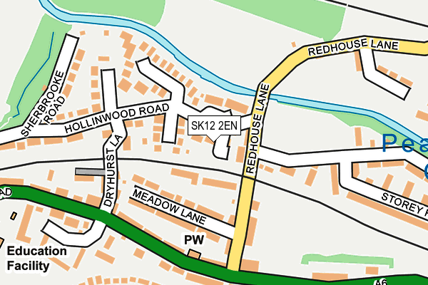 SK12 2EN map - OS OpenMap – Local (Ordnance Survey)