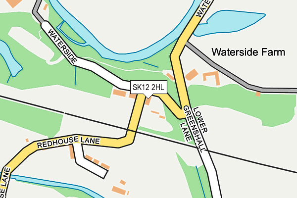 SK12 2HL map - OS OpenMap – Local (Ordnance Survey)