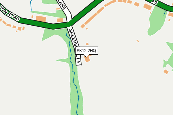 SK12 2HQ map - OS OpenMap – Local (Ordnance Survey)