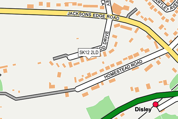 SK12 2LD map - OS OpenMap – Local (Ordnance Survey)