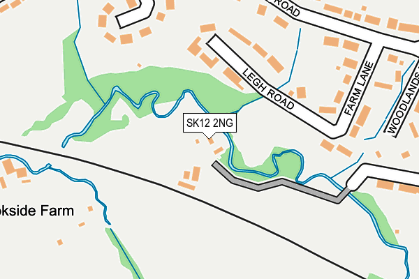 SK12 2NG map - OS OpenMap – Local (Ordnance Survey)
