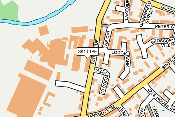 SK13 1BE map - OS OpenMap – Local (Ordnance Survey)
