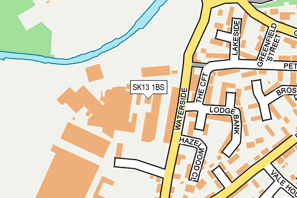 SK13 1BS map - OS OpenMap – Local (Ordnance Survey)