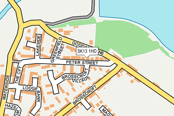SK13 1HD map - OS OpenMap – Local (Ordnance Survey)