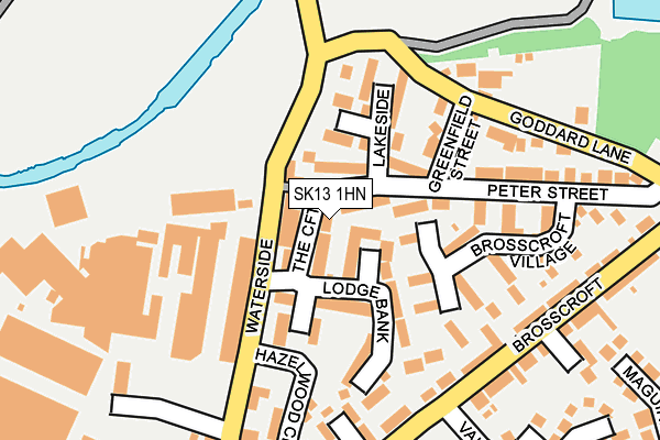 SK13 1HN map - OS OpenMap – Local (Ordnance Survey)