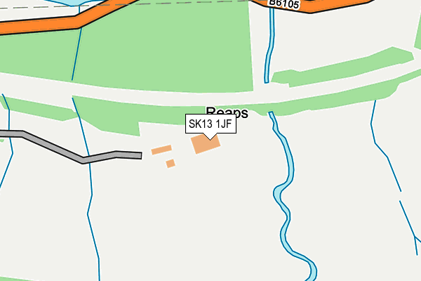 SK13 1JF map - OS OpenMap – Local (Ordnance Survey)