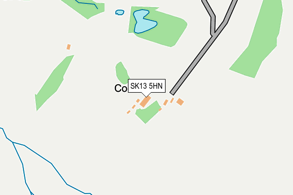 SK13 5HN map - OS OpenMap – Local (Ordnance Survey)