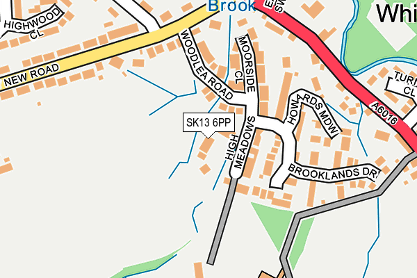 SK13 6PP map - OS OpenMap – Local (Ordnance Survey)