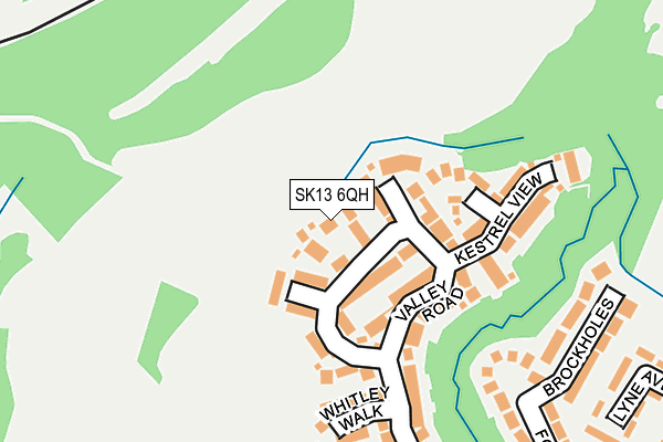 SK13 6QH map - OS OpenMap – Local (Ordnance Survey)