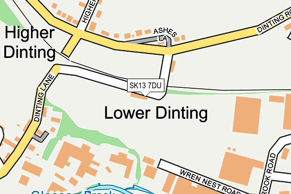 SK13 7DU map - OS OpenMap – Local (Ordnance Survey)