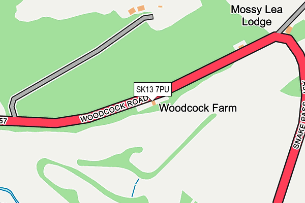 SK13 7PU map - OS OpenMap – Local (Ordnance Survey)