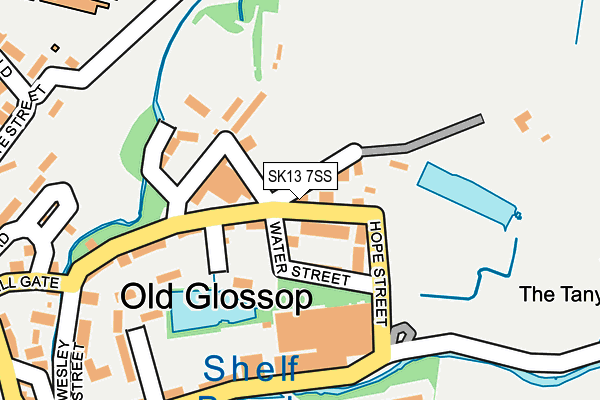 SK13 7SS map - OS OpenMap – Local (Ordnance Survey)