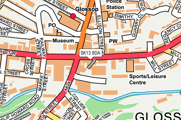 Map of MJ AUTOMOTIVE SERVICES (NEW MILLS) LIMITED at local scale