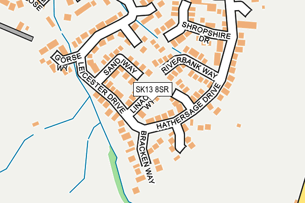 SK13 8SR map - OS OpenMap – Local (Ordnance Survey)