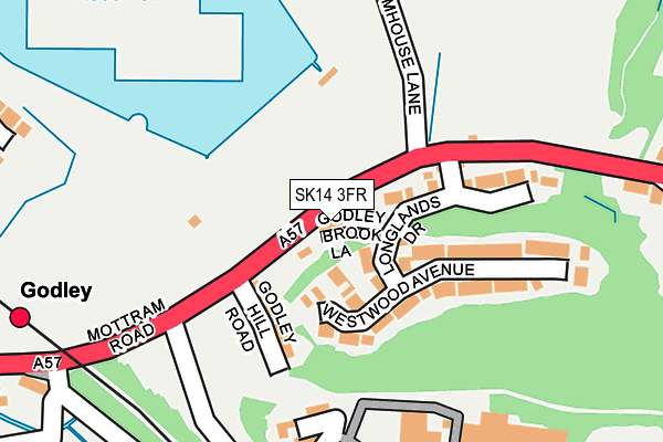 SK14 3FR map - OS OpenMap – Local (Ordnance Survey)
