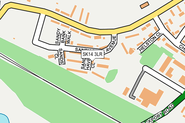 SK14 3LR map - OS OpenMap – Local (Ordnance Survey)