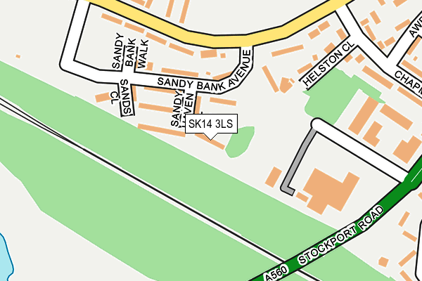 SK14 3LS map - OS OpenMap – Local (Ordnance Survey)