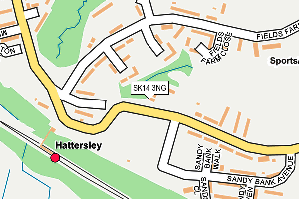 SK14 3NG map - OS OpenMap – Local (Ordnance Survey)