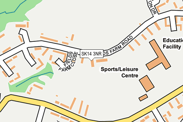 SK14 3NR map - OS OpenMap – Local (Ordnance Survey)
