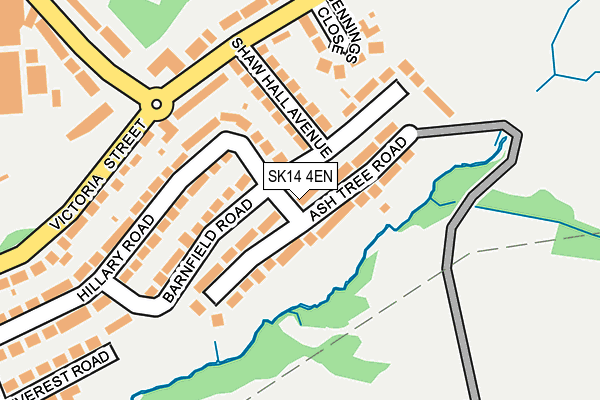 SK14 4EN map - OS OpenMap – Local (Ordnance Survey)