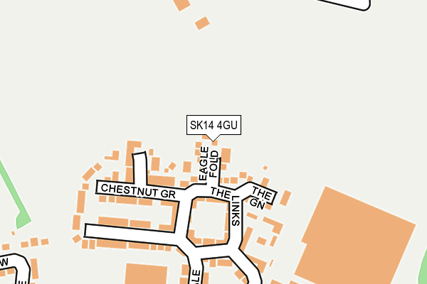 SK14 4GU map - OS OpenMap – Local (Ordnance Survey)