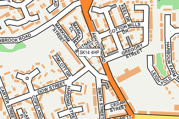 SK14 4HP map - OS OpenMap – Local (Ordnance Survey)