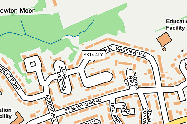 SK14 4LY map - OS OpenMap – Local (Ordnance Survey)