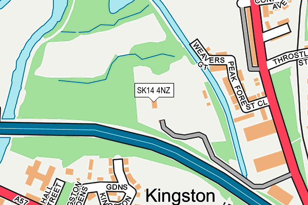 SK14 4NZ map - OS OpenMap – Local (Ordnance Survey)