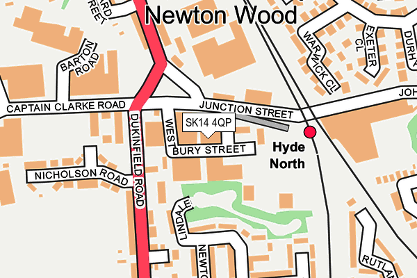 SK14 4QP map - OS OpenMap – Local (Ordnance Survey)