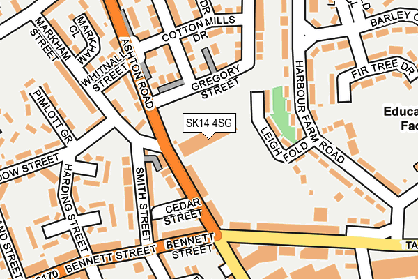 SK14 4SG map - OS OpenMap – Local (Ordnance Survey)