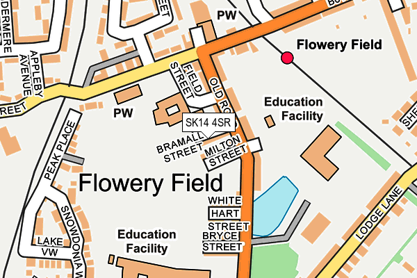 SK14 4SR map - OS OpenMap – Local (Ordnance Survey)