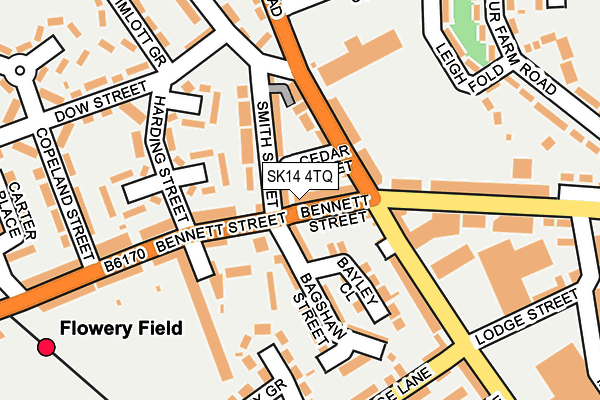 SK14 4TQ map - OS OpenMap – Local (Ordnance Survey)