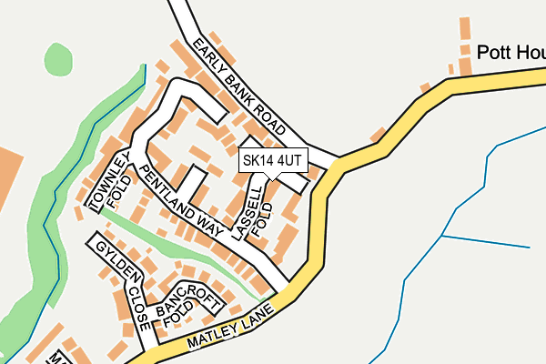 SK14 4UT map - OS OpenMap – Local (Ordnance Survey)