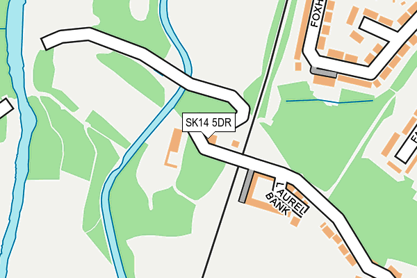 SK14 5DR map - OS OpenMap – Local (Ordnance Survey)