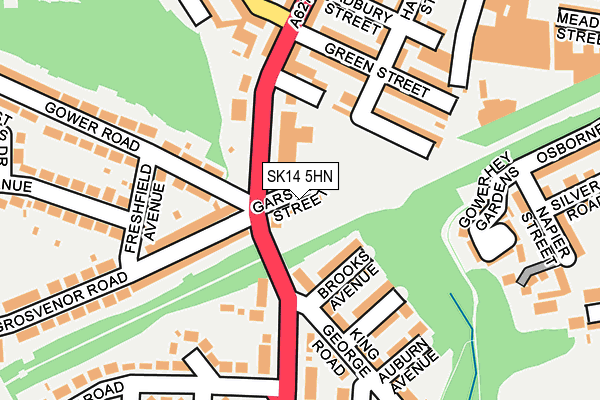 SK14 5HN map - OS OpenMap – Local (Ordnance Survey)