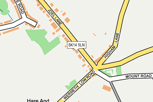 SK14 5LN map - OS OpenMap – Local (Ordnance Survey)