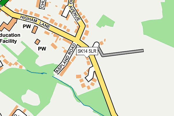 SK14 5LR map - OS OpenMap – Local (Ordnance Survey)