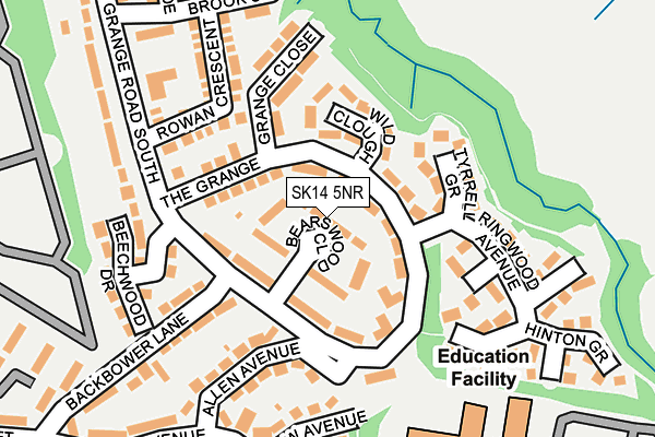 SK14 5NR map - OS OpenMap – Local (Ordnance Survey)