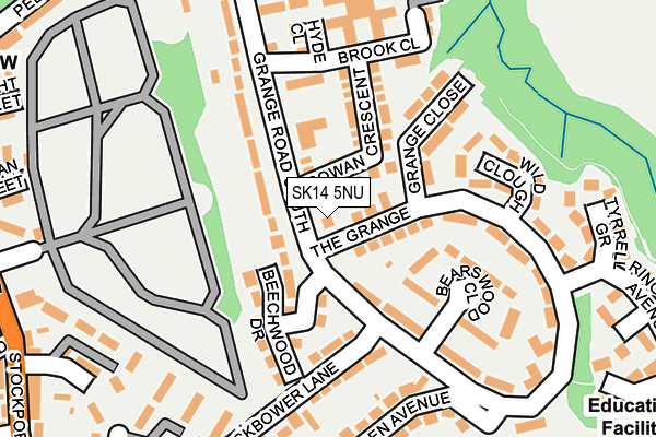 SK14 5NU map - OS OpenMap – Local (Ordnance Survey)