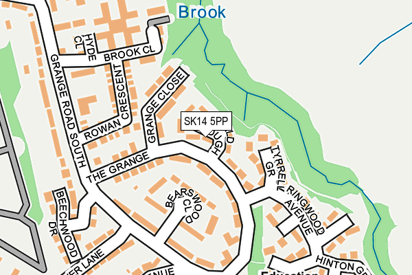 SK14 5PP map - OS OpenMap – Local (Ordnance Survey)