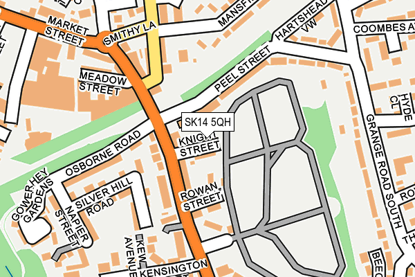 SK14 5QH map - OS OpenMap – Local (Ordnance Survey)