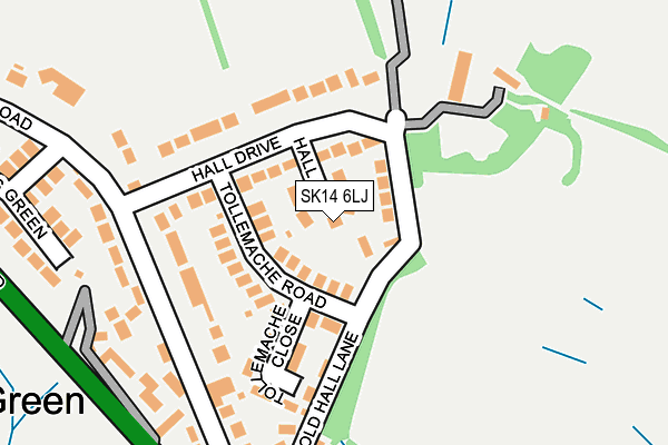 SK14 6LJ map - OS OpenMap – Local (Ordnance Survey)